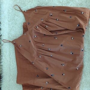 Burnt Orange Floral Sundress